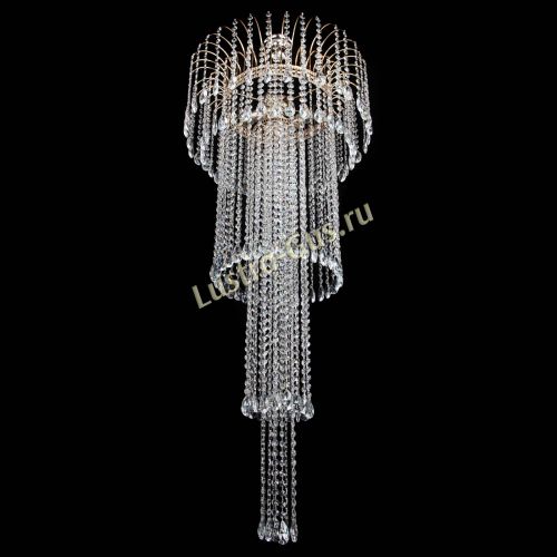 Люстра Агата Каскад №4 длинная в Химках Гусь Хрустальный
