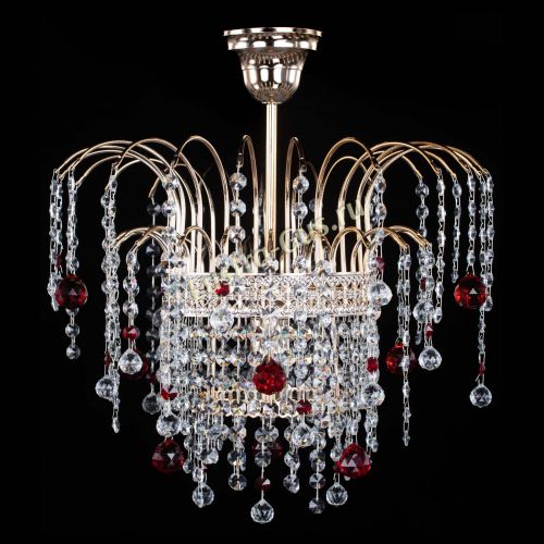 Люстра Агата Венеция №1 красная в Химках Гусь Хрустальный