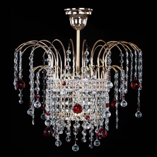 Люстра Агата Венеция №1 красная в Химках Гусь Хрустальный