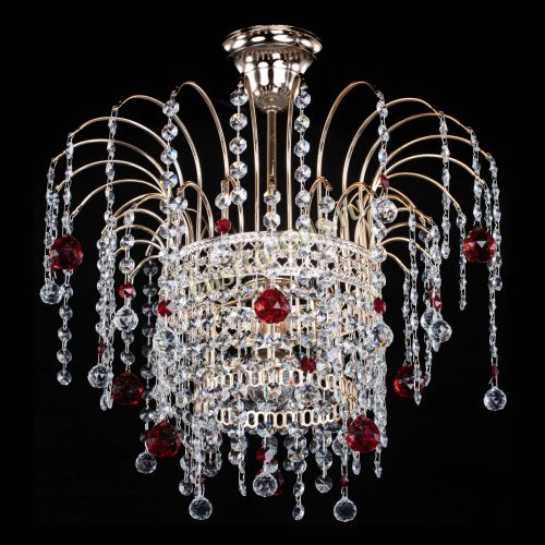 Люстра Агата Венеция №1 красная в Химках Гусь Хрустальный