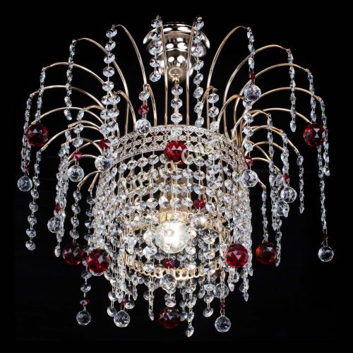 Люстра Агата Венеция №1 красная в Химках Гусь Хрустальный