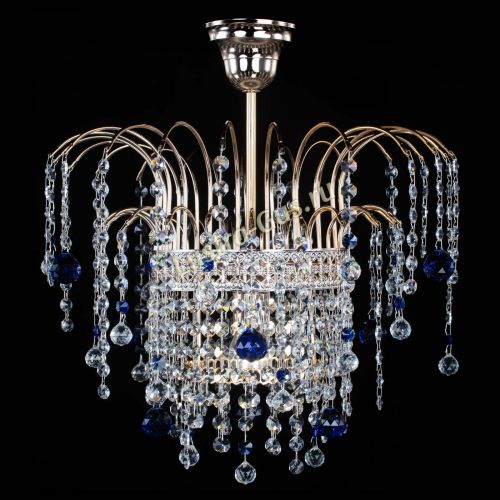 Люстра Агата Венеция №1 синяя в Химках Гусь Хрустальный