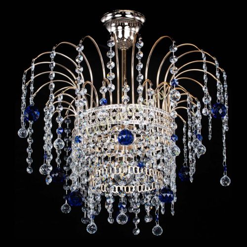 Люстра Агата Венеция №1 синяя в Химках Гусь Хрустальный