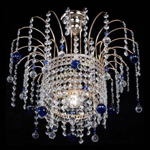 Люстра Агата Венеция №1 синяя в Химках Гусь Хрустальный