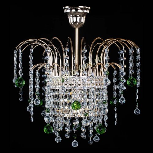 Люстра Агата Венеция №1 зеленая в Химках Гусь Хрустальный