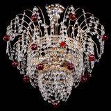 Люстра Агата Венеция №2 - 3 лампы красная в Химках