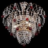 Люстра Агата Венеция №2 - 3 лампы красная в Химках