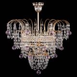 Люстра Агата Венеция №2 - 3 лампы розовая в Химках