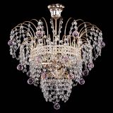 Люстра Агата Венеция №2 - 3 лампы розовая в Химках