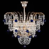 Люстра Агата Венеция №2 - 3 лампы синяя в Химках