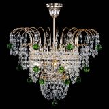 Люстра Агата Венеция №2 - 3 лампы зеленая в Химках