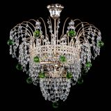 Люстра Агата Венеция №2 - 3 лампы зеленая в Химках