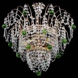 Люстра Агата Венеция №2 - 3 лампы зеленая в Химках