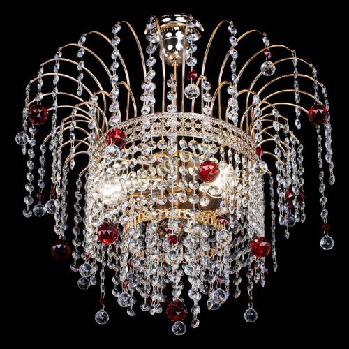 Люстра Агата Венеция №3 красная в Химках Гусь Хрустальный