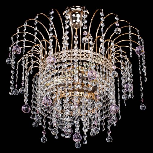Люстра Агата Венеция №3 розовая в Химках Гусь Хрустальный