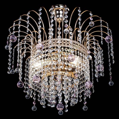 Люстра Агата Венеция №3 розовая в Химках Гусь Хрустальный