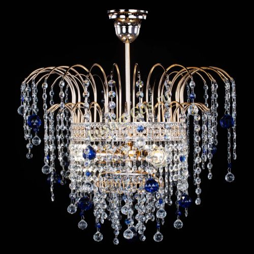 Люстра Агата Венеция №3 синяя в Химках Гусь Хрустальный