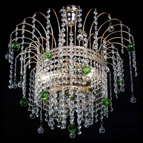 Люстра Агата Венеция №3 зеленая в Химках Гусь Хрустальный