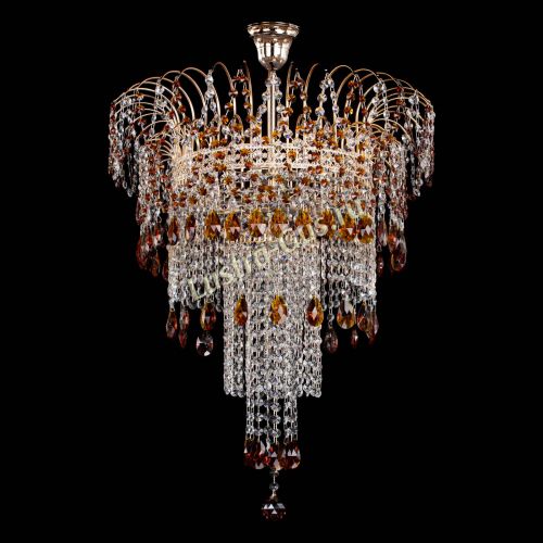 Люстра Агата Венеция №4 длинная Чайная в Химках Гусь Хрустальный