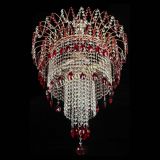 Люстра Агата Венеция №4 длинная Красная в Химках
