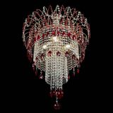 Люстра Агата Венеция №4 длинная Красная в Химках