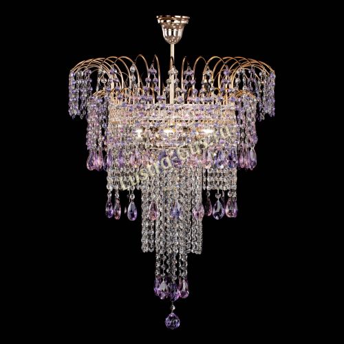 Люстра Агата Венеция №4 длинная Разноцветная в Химках Гусь Хрустальный