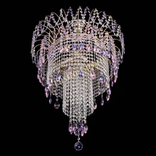 Люстра Агата Венеция №4 длинная Разноцветная в Химках Гусь Хрустальный