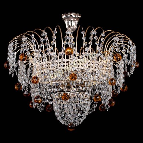 Люстра Агата Венеция №4 шар чайная в Химках Гусь Хрустальный