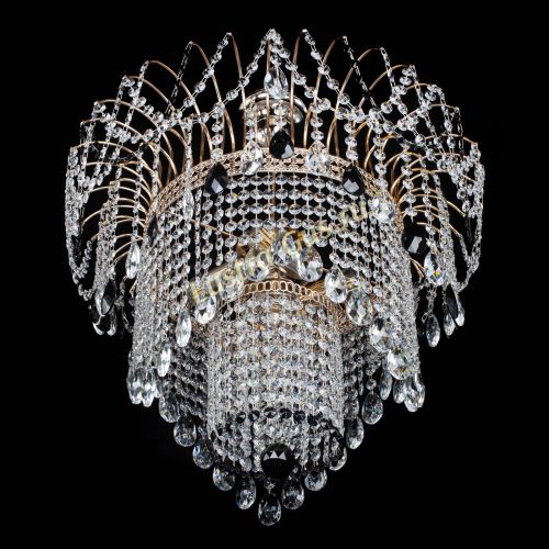 Люстра Агата Венеция №4 черная в Химках Гусь Хрустальный