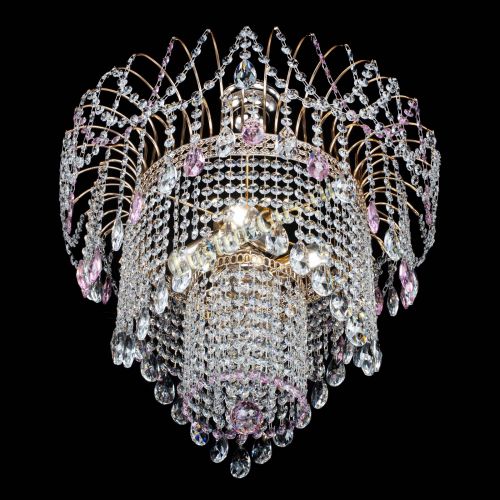 Люстра Агата Венеция №4 розовая в Химках Гусь Хрустальный