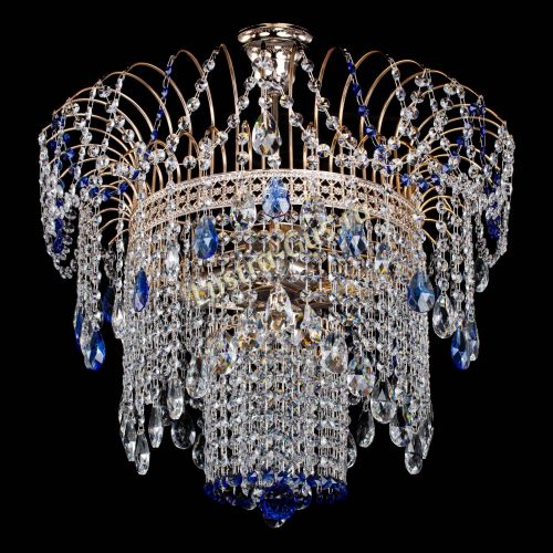 Люстра Агата Венеция №4 синяя в Химках Гусь Хрустальный