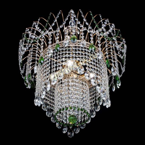 Люстра Агата Венеция №4 зеленая в Химках Гусь Хрустальный