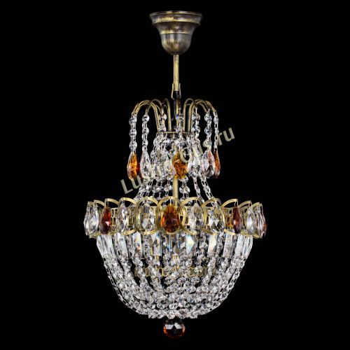 Люстра Астра №1 с подвесом под бронзу Чайная в Химках Гусь Хрустальный