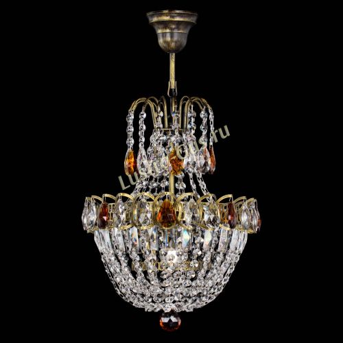 Люстра Астра №1 с подвесом под бронзу Чайная в Химках Гусь Хрустальный