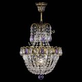 Люстра Астра №1 с подвесом под бронзу Фиолетоавя в Химках