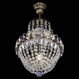 Люстра Астра №1 с подвесом под бронзу Фиолетоавя в Химках