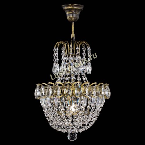 Люстра Астра №1 с подвесом под бронзу в Химках Гусь Хрустальный