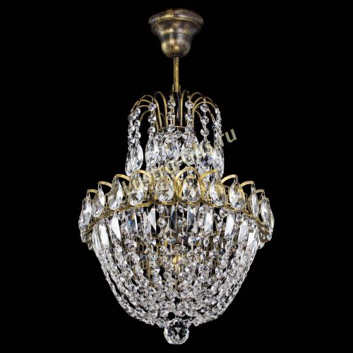 Люстра Астра №1 с подвесом под бронзу в Химках Гусь Хрустальный