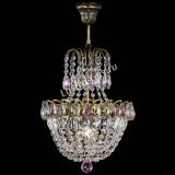 Люстра Астра №1 с подвесом под бронзу Розовая в Химках