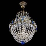 Люстра Астра №1 с подвесом под бронзу Синяя в Химках Люстра Астра №1 с подвесом под бронзу Синяя в Химках