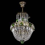 Люстра Астра №1 с подвесом под бронзу Зеленая в Химках