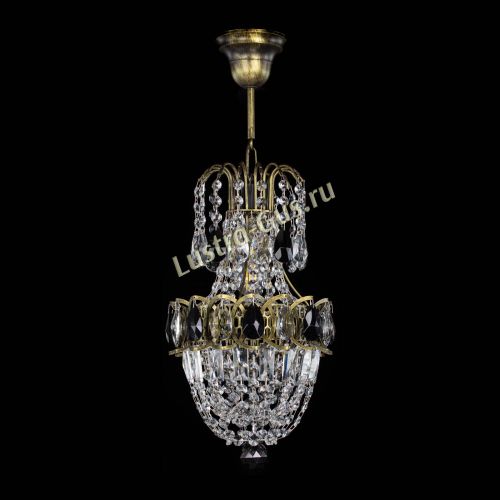 Люстра Астра №1 узкая черная под бронзу в Химках Гусь Хрустальный