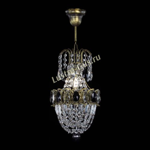 Люстра Астра №1 узкая черная под бронзу в Химках Гусь Хрустальный