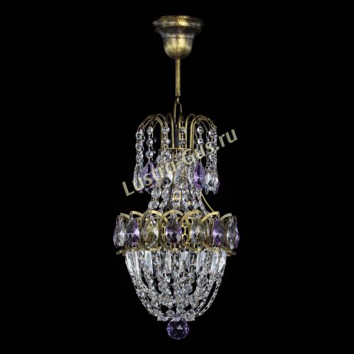 Люстра Астра №1 узкая фиолетовая под бронзу в Химках Люстра Астра №1 узкая фиолетовая под бронзу в Химках