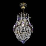 Люстра Астра №1 узкая фиолетовая под бронзу в Химках Люстра Астра №1 узкая фиолетовая под бронзу в Химках