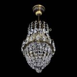 Люстра Астра №1 узкая с подвесом под бронзу в Химках