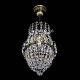 Люстра Астра №1 узкая с подвесом под бронзу в Химках