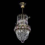 Люстра Астра №1 узкая розовая под бронзу в Химках