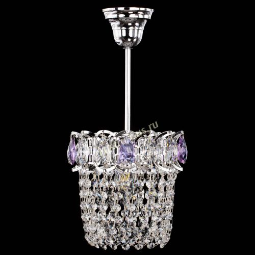 Люстра Астра ажур №1 фиолетовая в Химках Гусь Хрустальный
