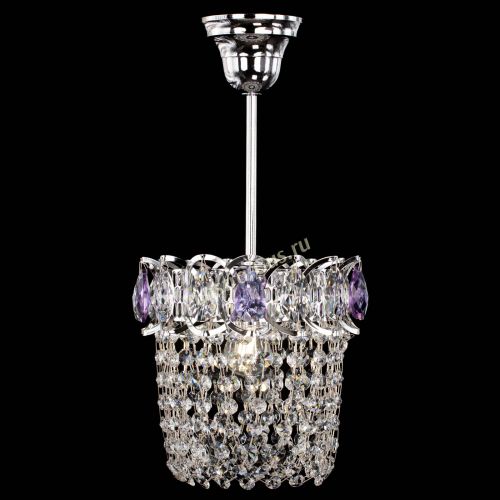 Люстра Астра ажур №1 фиолетовая в Химках Гусь Хрустальный